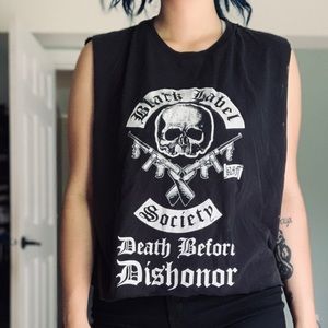 Black Label Society muscle Tee